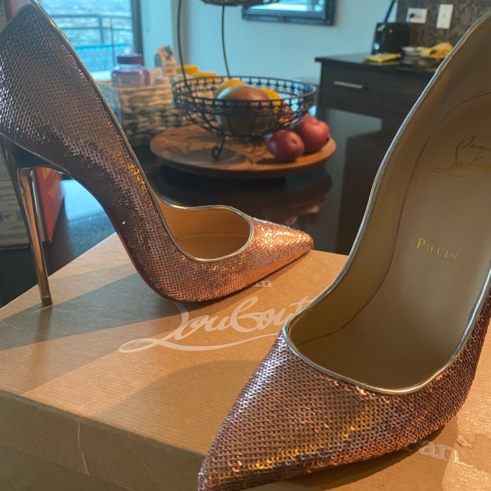 100% authentic Christian Louboutins. So kate 120 suede unicorn (sequence)